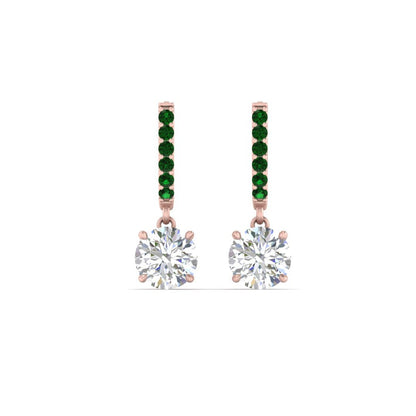 1 Carat Solitaire Diamond Drop Earrings Fascinating Diamonds