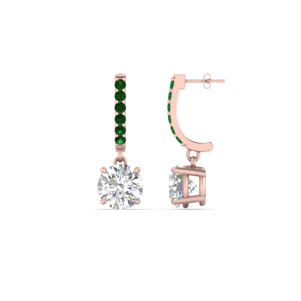 1 Carat Solitaire Diamond Drop Earrings Fascinating Diamonds