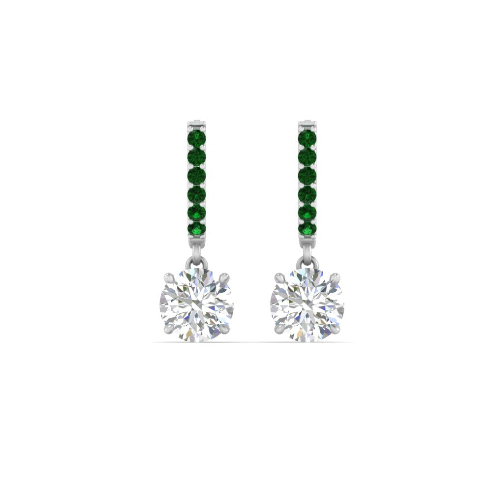 1 Carat Solitaire Diamond Drop Earrings Fascinating Diamonds
