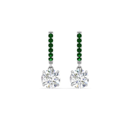 1 Carat Solitaire Diamond Drop Earrings Fascinating Diamonds