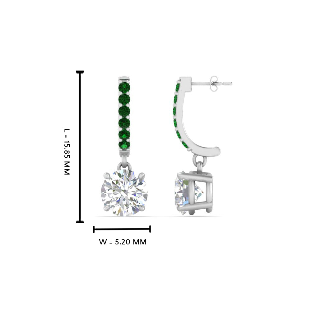 1 Carat Solitaire Diamond Drop Earrings Fascinating Diamonds