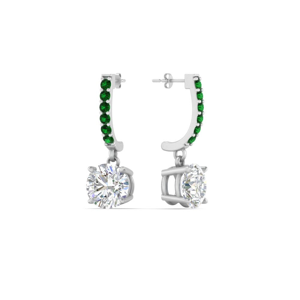 1 Carat Solitaire Diamond Drop Earrings Fascinating Diamonds