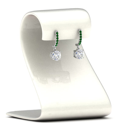 1 Carat Solitaire Diamond Drop Earrings Fascinating Diamonds