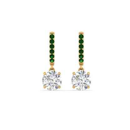 1 Carat Solitaire Diamond Drop Earrings Fascinating Diamonds