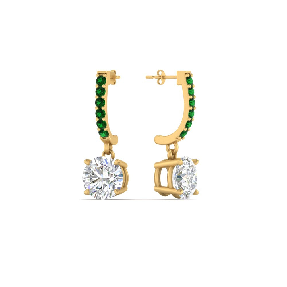 1 Carat Solitaire Diamond Drop Earrings Fascinating Diamonds