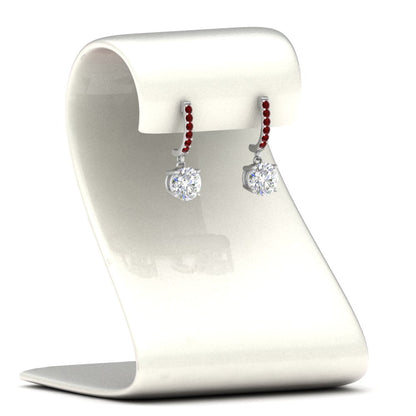 1 Carat Solitaire Diamond Drop Earrings Fascinating Diamonds