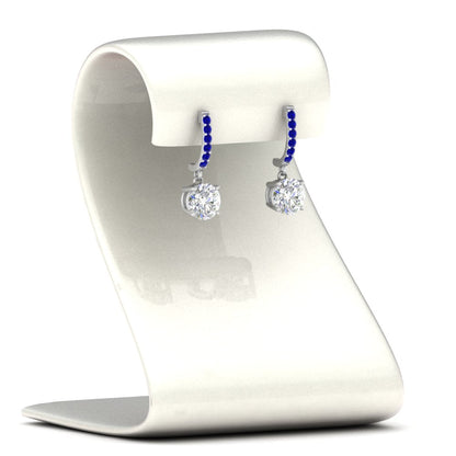 1 Carat Solitaire Diamond Drop Earrings Fascinating Diamonds