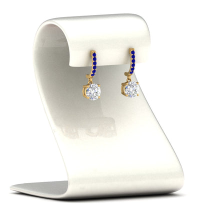 1 Carat Solitaire Diamond Drop Earrings Fascinating Diamonds