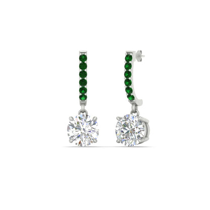 1 Carat Solitaire Diamond Drop Earrings Fascinating Diamonds