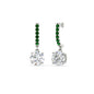 1 Carat Solitaire Diamond Drop Earrings Fascinating Diamonds