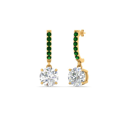 1 Carat Solitaire Diamond Drop Earrings Fascinating Diamonds