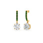1 Carat Solitaire Diamond Drop Earrings Fascinating Diamonds