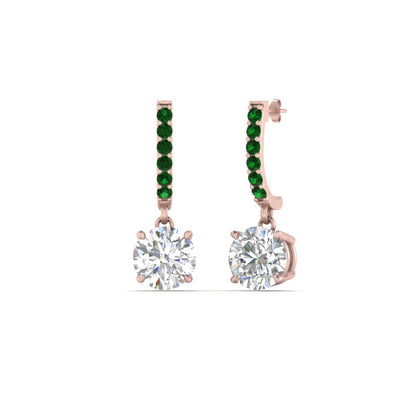 1 Carat Solitaire Diamond Drop Earrings Fascinating Diamonds