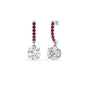 1 Carat Solitaire Diamond Drop Earrings Fascinating Diamonds