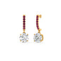 1 Carat Solitaire Diamond Drop Earrings Fascinating Diamonds