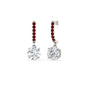 1 Carat Solitaire Diamond Drop Earrings Fascinating Diamonds
