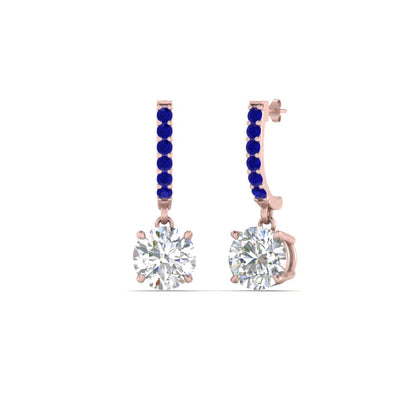 1 Carat Solitaire Diamond Drop Earrings Fascinating Diamonds
