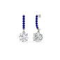 1 Carat Solitaire Diamond Drop Earrings Fascinating Diamonds