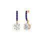 1 Carat Solitaire Diamond Drop Earrings Fascinating Diamonds