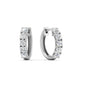 1 Carat Sparkle Five Stone Hoop Earrings Fascinating Diamonds