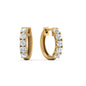 1 Carat Sparkle Five Stone Hoop Earrings Fascinating Diamonds