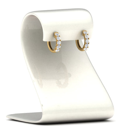 1 Carat Sparkle Five Stone Hoop Earrings Fascinating Diamonds