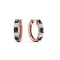1 Carat Sparkle Five Stone Hoop Earrings Fascinating Diamonds