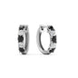 1 Carat Sparkle Five Stone Hoop Earrings Fascinating Diamonds