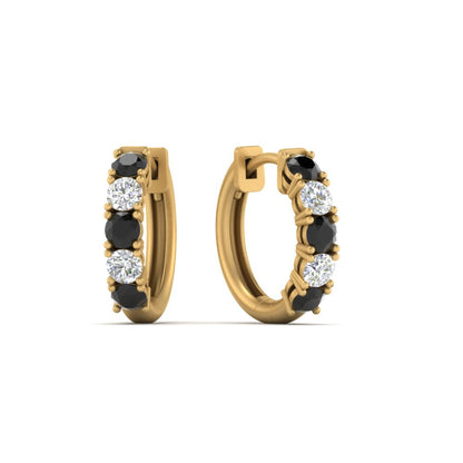 1 Carat Sparkle Five Stone Hoop Earrings Fascinating Diamonds