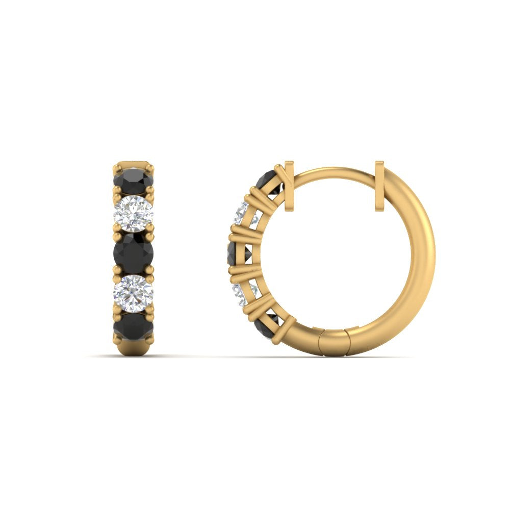 1 Carat Sparkle Five Stone Hoop Earrings Fascinating Diamonds