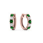 1 Carat Sparkle Five Stone Hoop Earrings Fascinating Diamonds