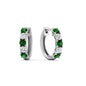 1 Carat Sparkle Five Stone Hoop Earrings Fascinating Diamonds