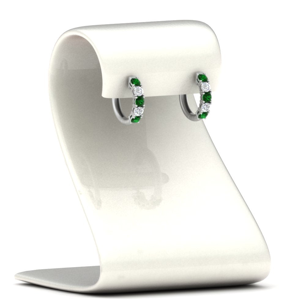 1 Carat Sparkle Five Stone Hoop Earrings Fascinating Diamonds