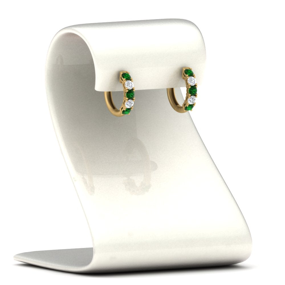 1 Carat Sparkle Five Stone Hoop Earrings Fascinating Diamonds