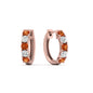 1 Carat Sparkle Five Stone Hoop Earrings Fascinating Diamonds