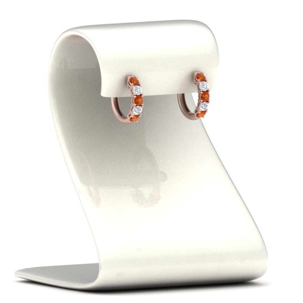 1 Carat Sparkle Five Stone Hoop Earrings Fascinating Diamonds