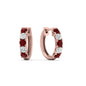 1 Carat Sparkle Five Stone Hoop Earrings Fascinating Diamonds