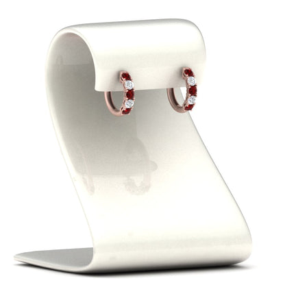 1 Carat Sparkle Five Stone Hoop Earrings Fascinating Diamonds