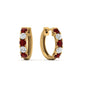 1 Carat Sparkle Five Stone Hoop Earrings Fascinating Diamonds
