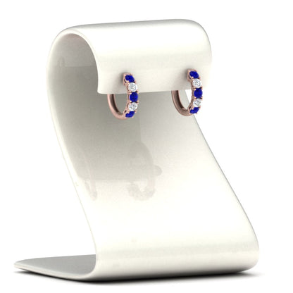 1 Carat Sparkle Five Stone Hoop Earrings Fascinating Diamonds