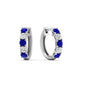 1 Carat Sparkle Five Stone Hoop Earrings Fascinating Diamonds