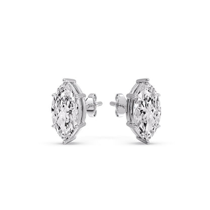 Marquise Diamond 6 Prong Stud Earrings Fascinating Diamonds
