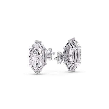 Marquise Diamond 6 Prong Stud Earrings Fascinating Diamonds