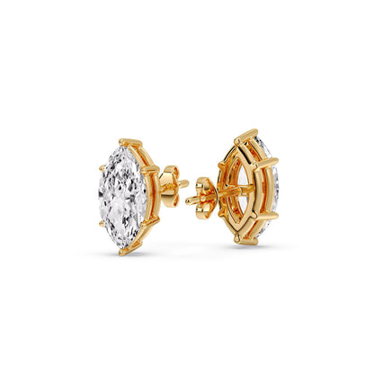 Marquise Diamond 6 Prong Stud Earrings Fascinating Diamonds