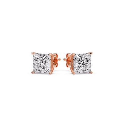 Princess Cut Diamond Stud Earring Fascinating Diamonds