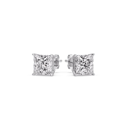 Princess Cut Diamond Stud Earring Fascinating Diamonds