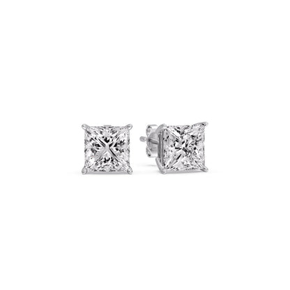 Princess Cut Diamond Stud Earring Fascinating Diamonds