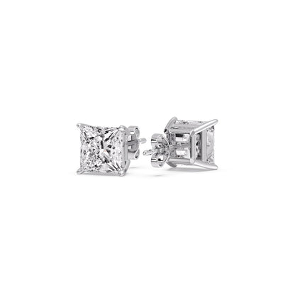 Princess Cut Diamond Stud Earring Fascinating Diamonds