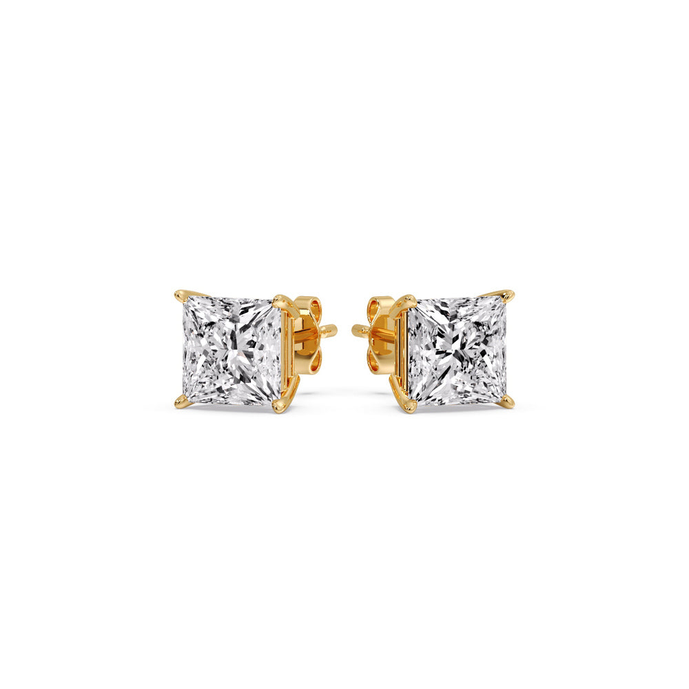 Princess Cut Diamond Stud Earring Fascinating Diamonds