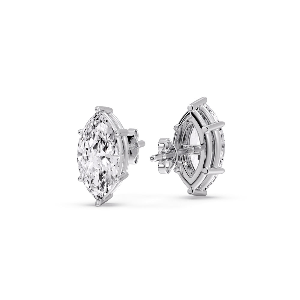 Marquise Diamond 6 Prong Stud Earrings Fascinating Diamonds